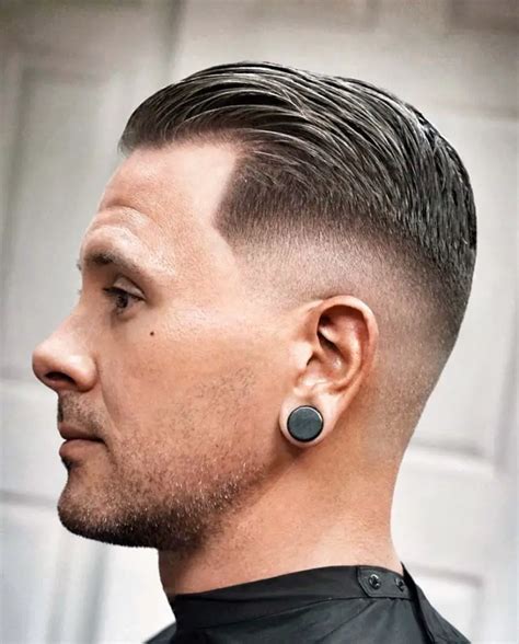 men's slick back fade